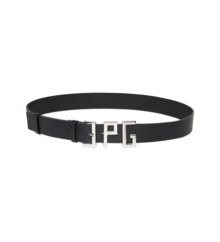 THE JPG LEATHER BELT BLACK