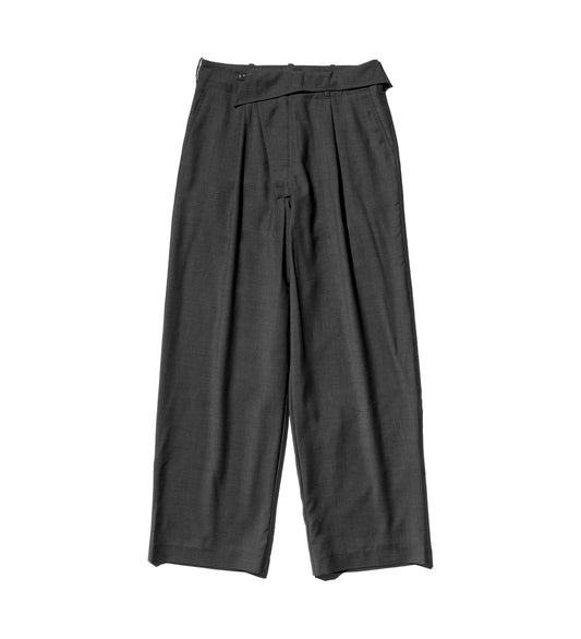 NAVIN WIDE TROUSER CHARCOAL GREY