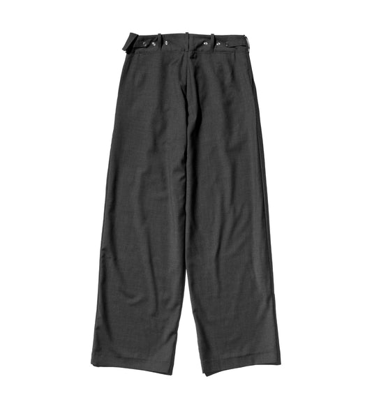 NAVIN WIDE TROUSER CHARCOAL GREY