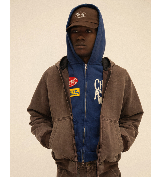 RODEO CHAMP ZIP UP HOODIE NAVY