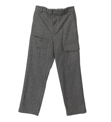 HELMUT LANG FLANNEL PANTS GREY MELANGE