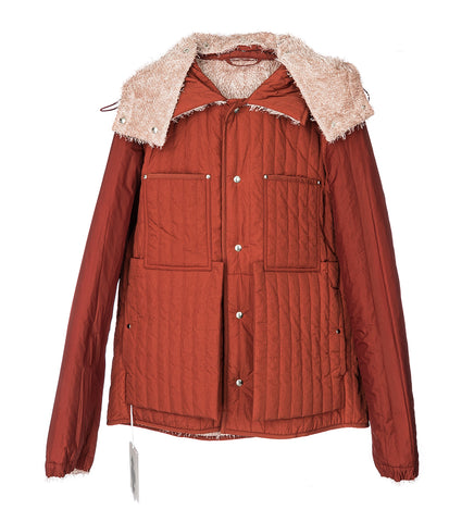 CRAIG GREEN REVERSIBLE FLUFFY WORKER JACKET RED / PINK