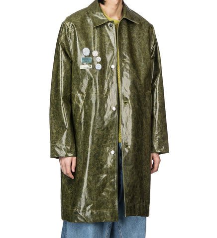 SONG FOR THE MUTE COACH COAT DARK GREEN – ADDICTED