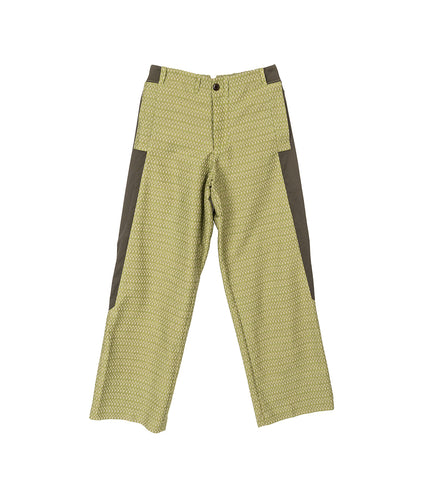 TONKIN CONTRAST TROUSER GREENSAND / KHAKI